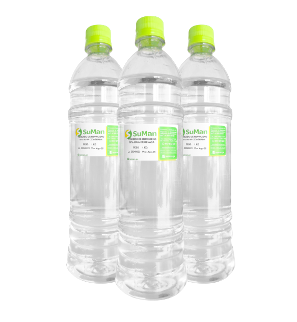 BOTELLAS AGUA OXIGENADA