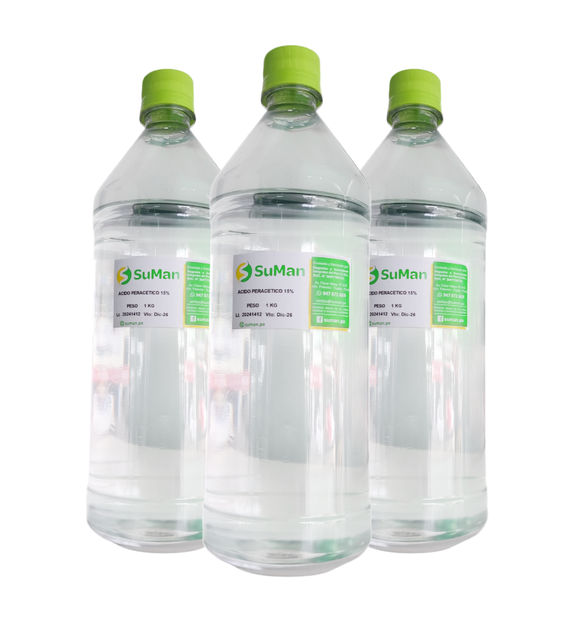BOTELLA CON ACIDO PERACÉTICO 15%