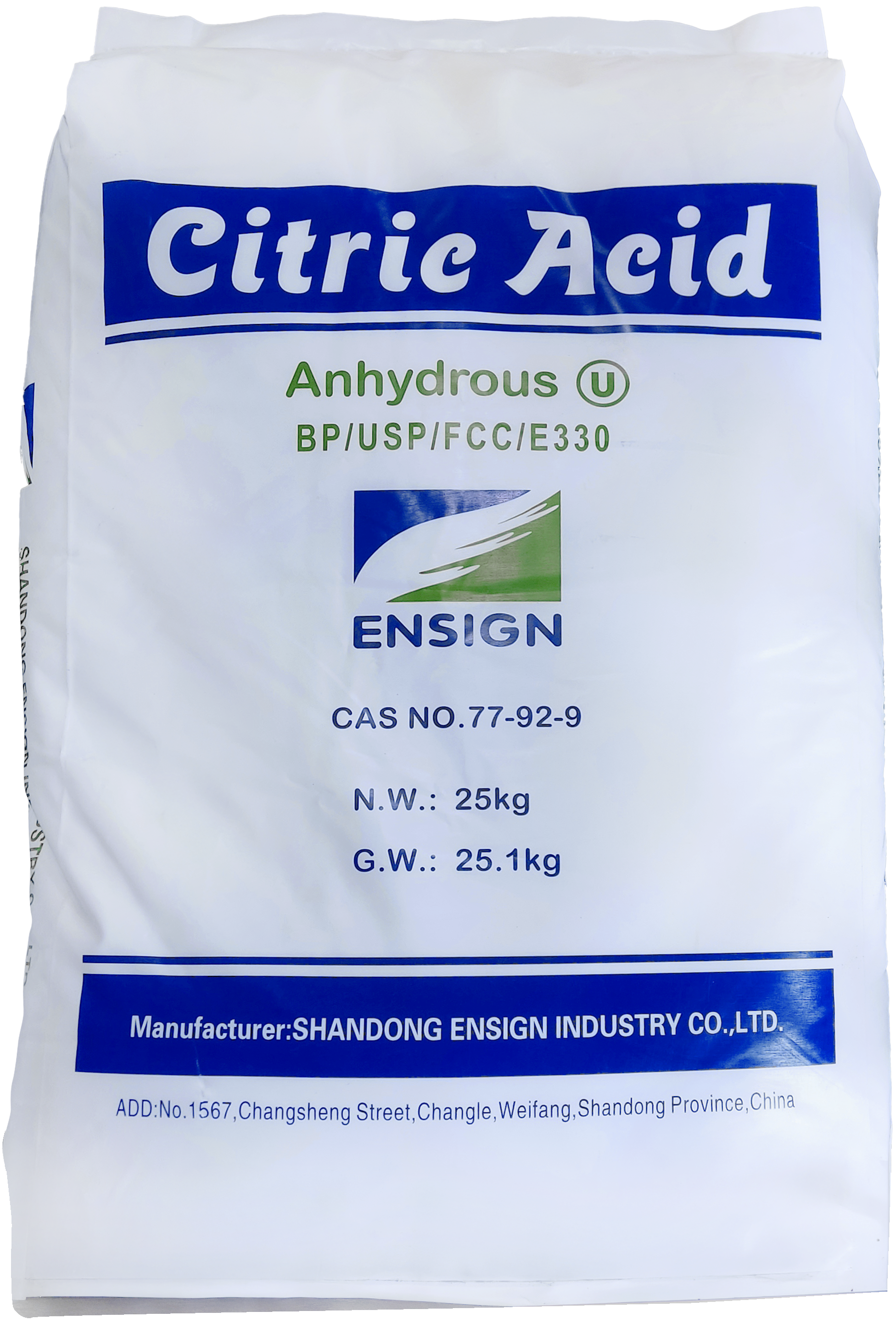 CT SACO DE ACIDO CITRICO
